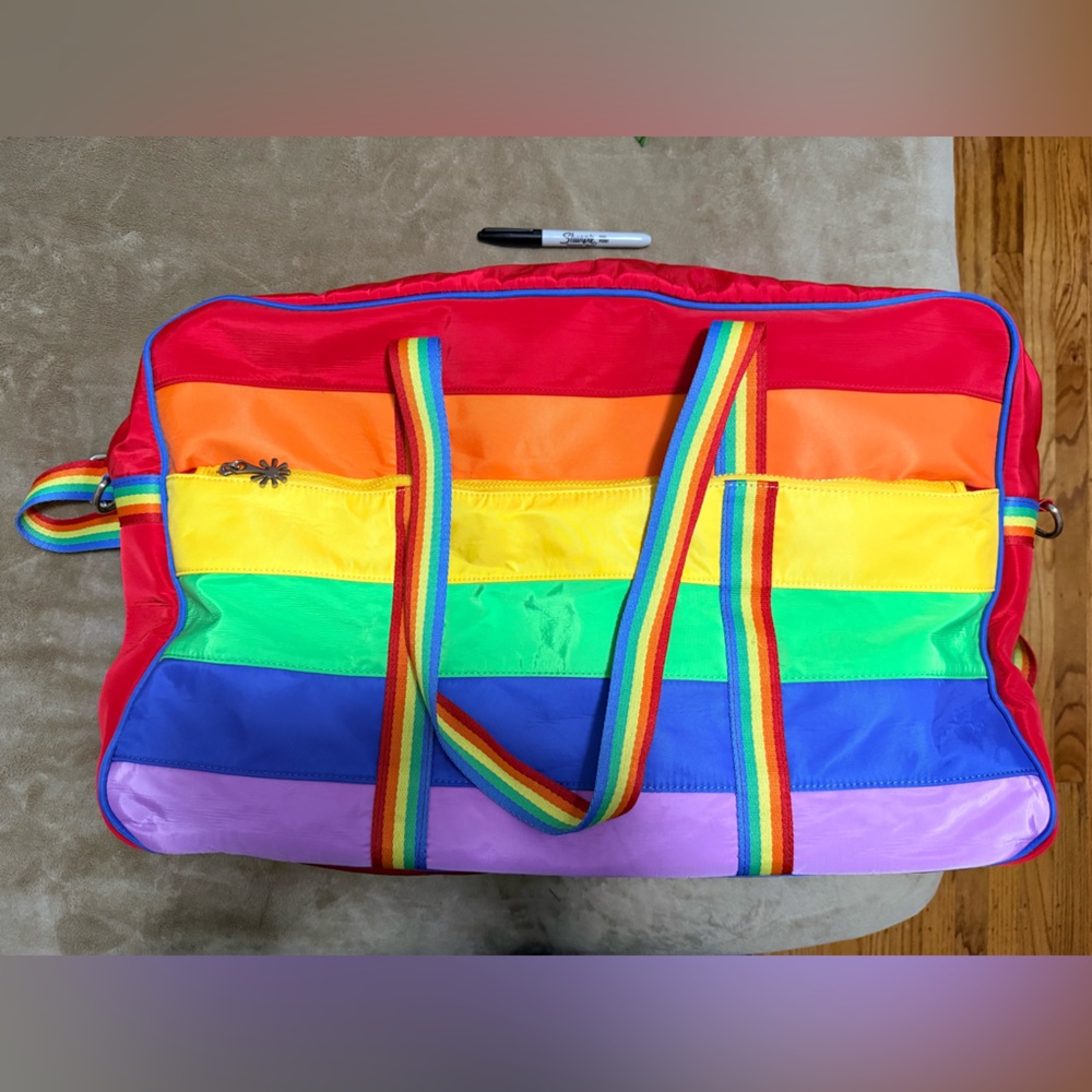 Dolls Kill Weekender Rainbow Duffel Bag Sold out